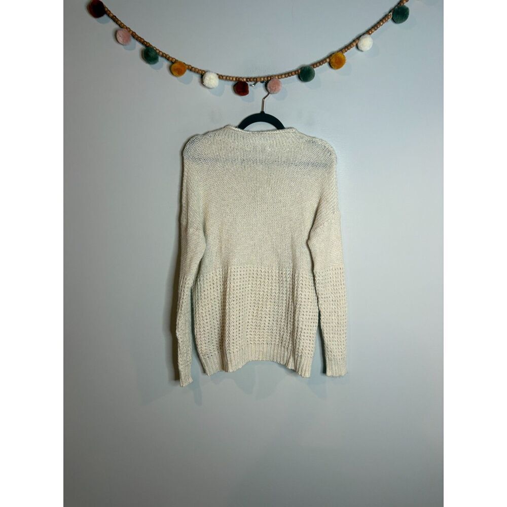American Eagle cream marled sweater